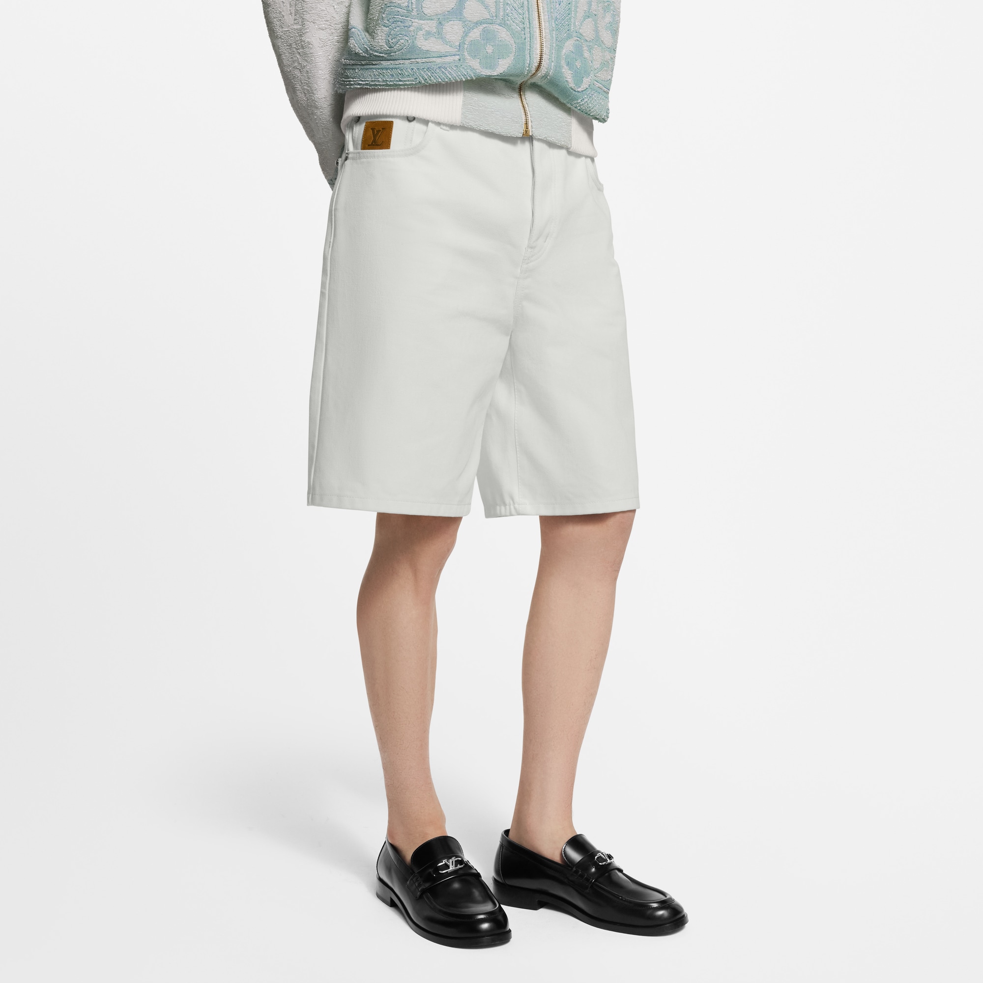 LOUIS VITTON ショートパンツ 34 XS(SS) ホワイト louis vuitton 短パン モノグラム ショートパンツ ロゴ 白